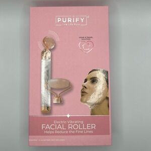 Purify Electric Vibrating Facial Roller Pink Rose Gold PY-FCRLL-100 #448